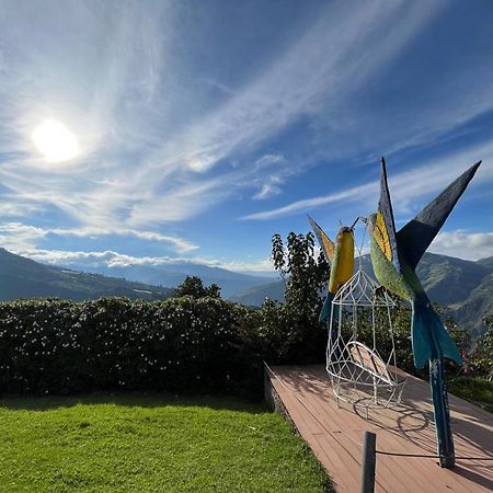 Premium Holiday Cabin - Spectacular Tungurahua Volcano View Баньйос Екстер'єр фото