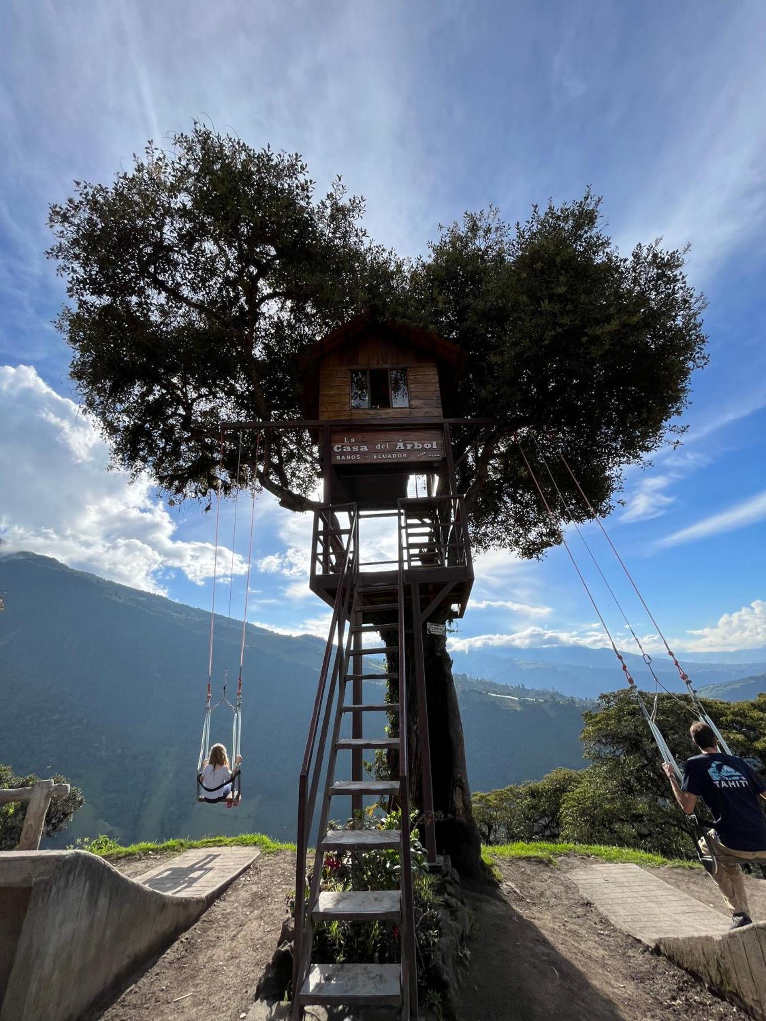 Premium Holiday Cabin - Spectacular Tungurahua Volcano View Баньйос Екстер'єр фото